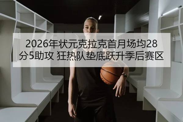 2026年状元克拉克首月场均28分5助攻 狂热队垫底跃升季后赛区